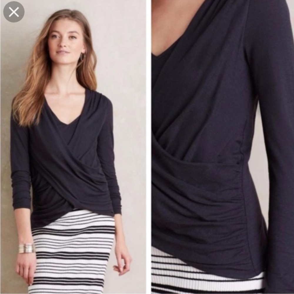 Anthropologie Akemi + Kin Cross Wrap Top (XS)